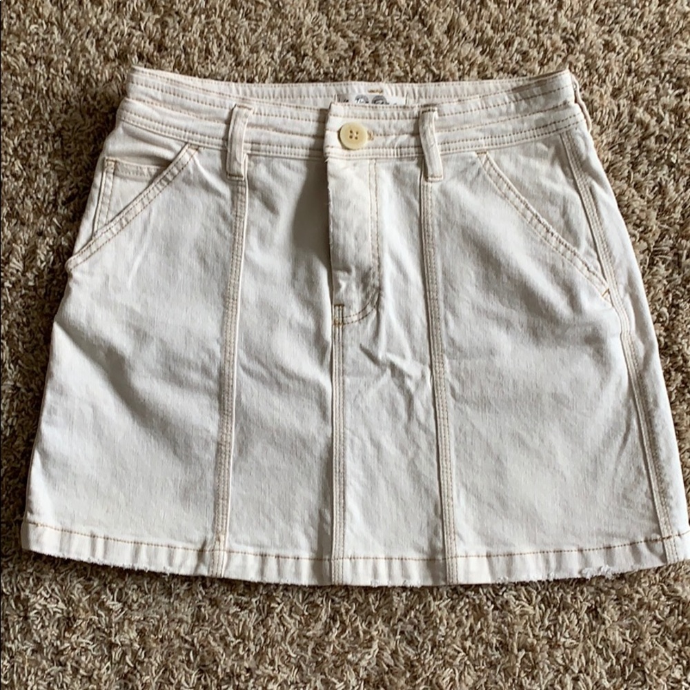 Free people cream skirt